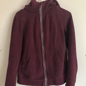Lululemon Maroon Scuba Hoodie size 8